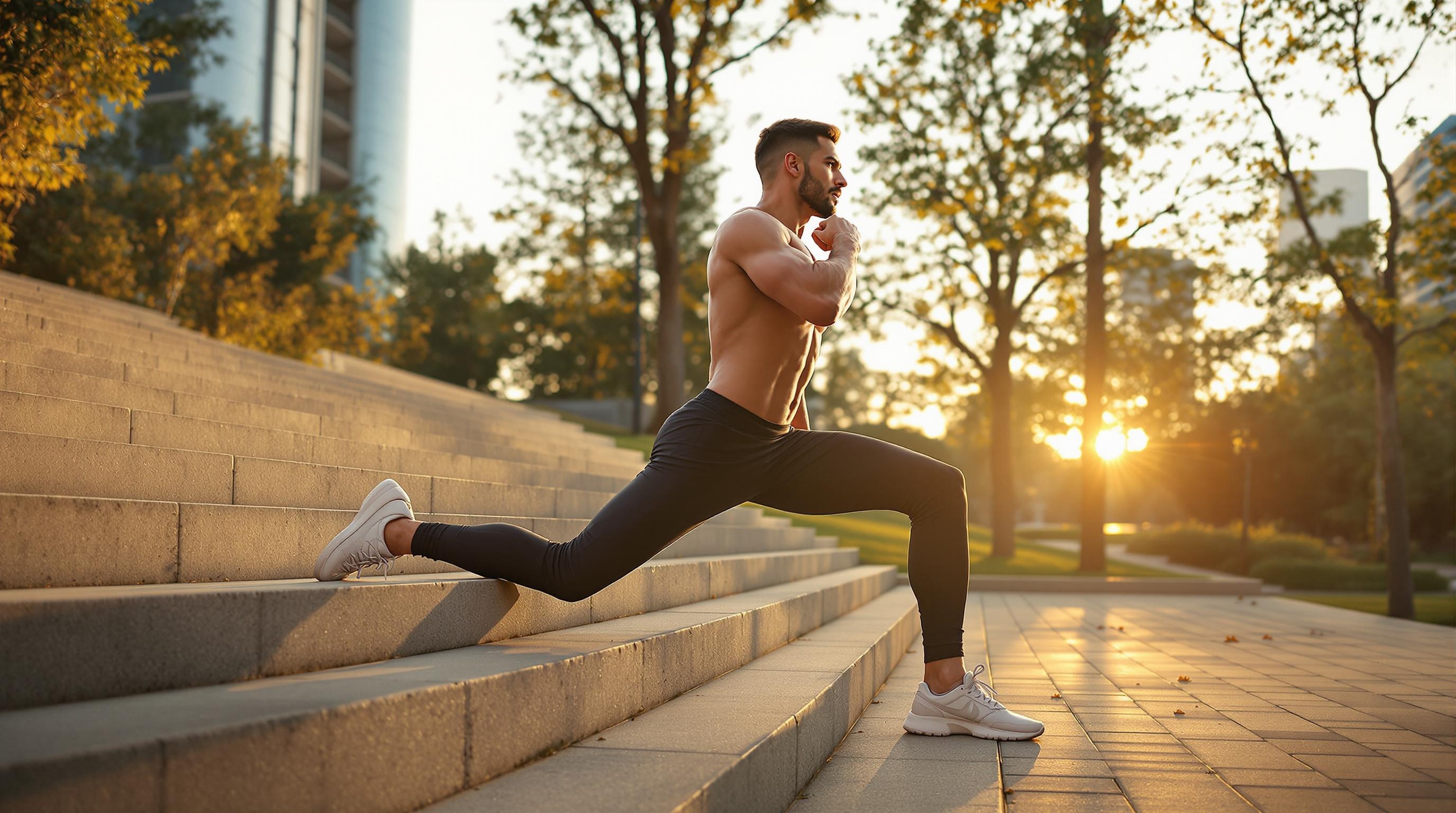 Image of a person performing squats with weights at home, demonstrating functional fitness.