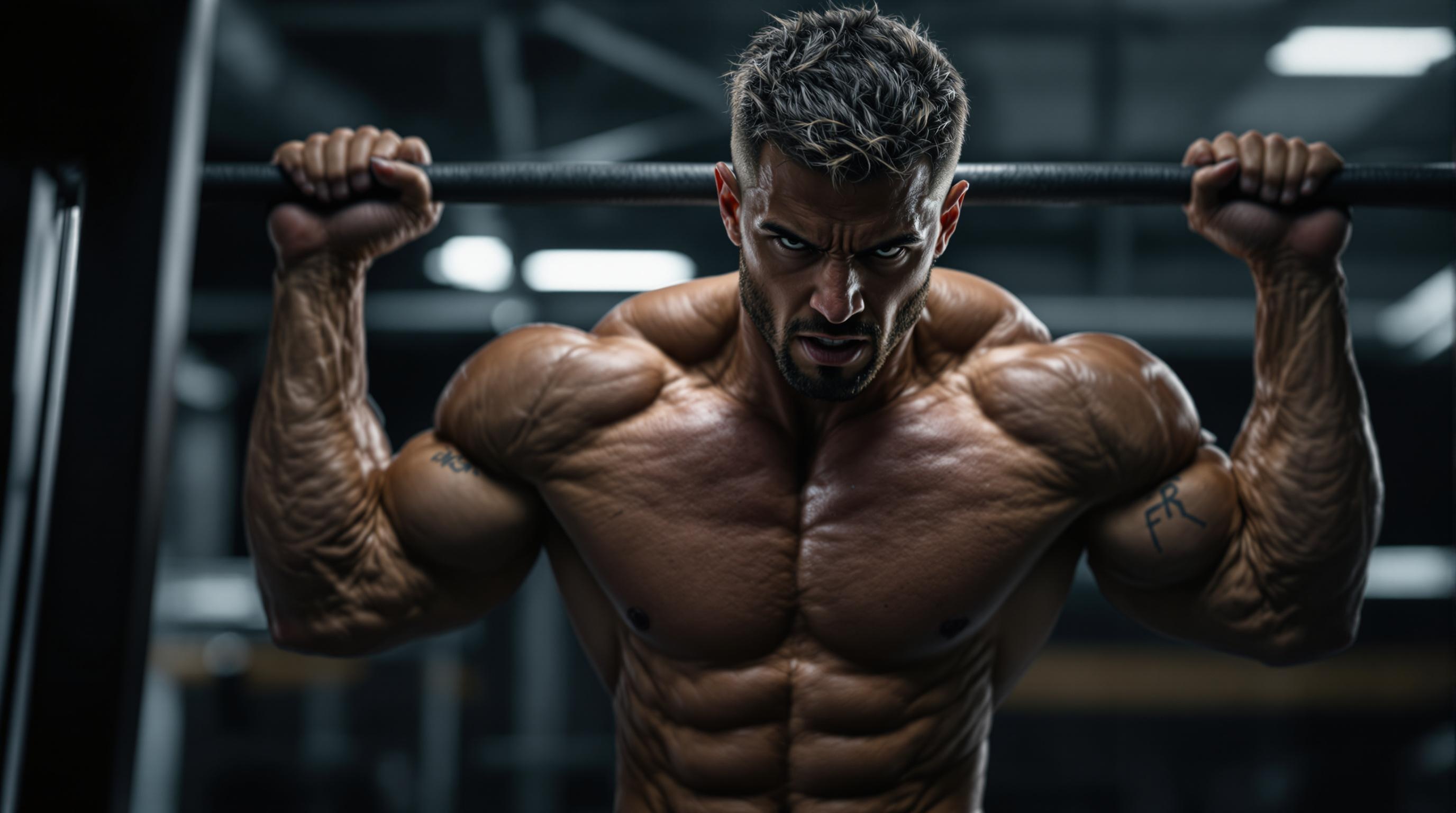 Person performing a slow eccentric push-up for muscle growth